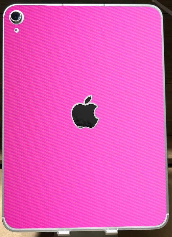 Apple iPad 9" 10th Gen. (Wifi, Cell) A2757   PINK CARBON FIBER Laptop Skin