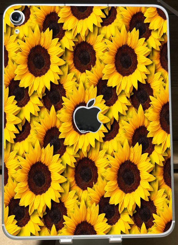Apple iPad 9" 10th Gen. (Wifi, Cell) A2757   SUNFLOWERS Laptop Skin
