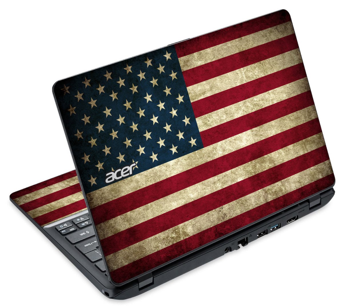 Acer Travelmate B115-M Touchscreen AMERICAN FLAG Laptop Skin