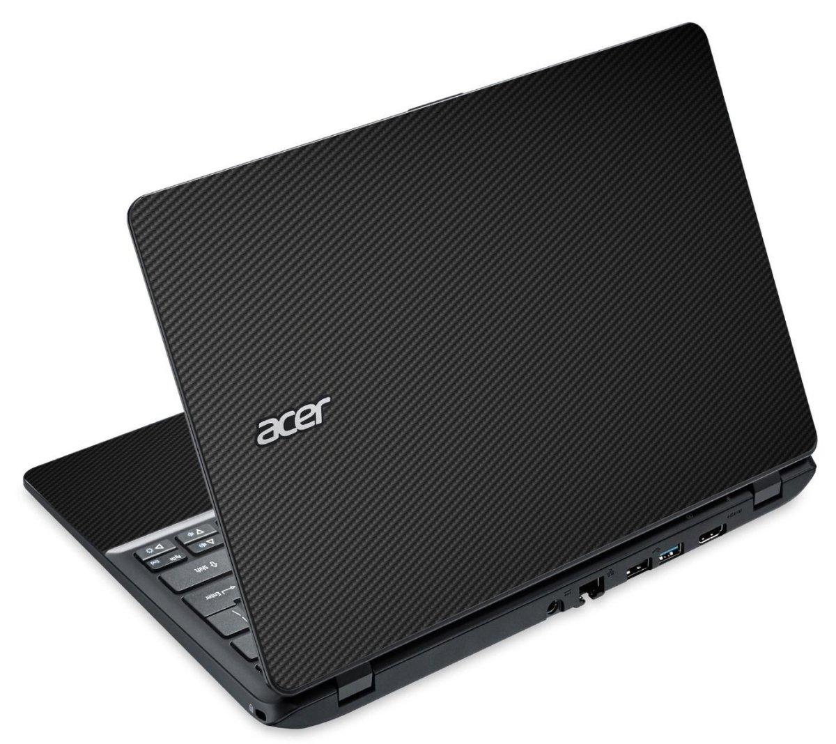 Acer Travelmate B115-M Touchscreen BLACK CARBON FIBER Laptop Skin