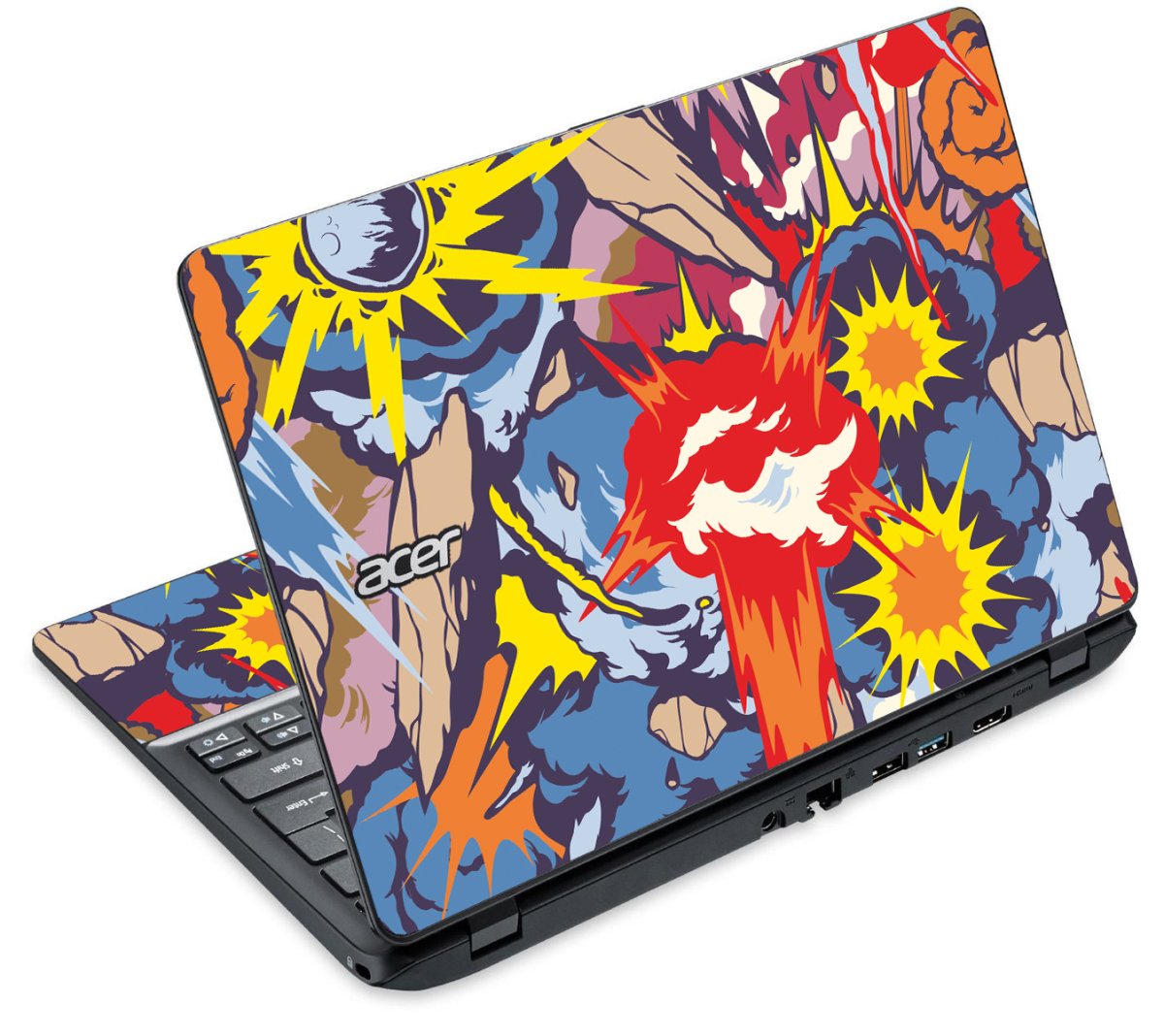 Acer Travelmate B115-M Touchscreen COMIC EXPLOSIONS Laptop Skin