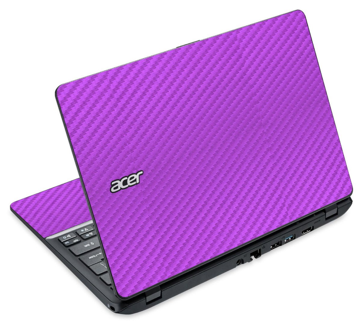 Acer Travelmate B115-M Touchscreen PURPLE CARBON FIBER Laptop Skin