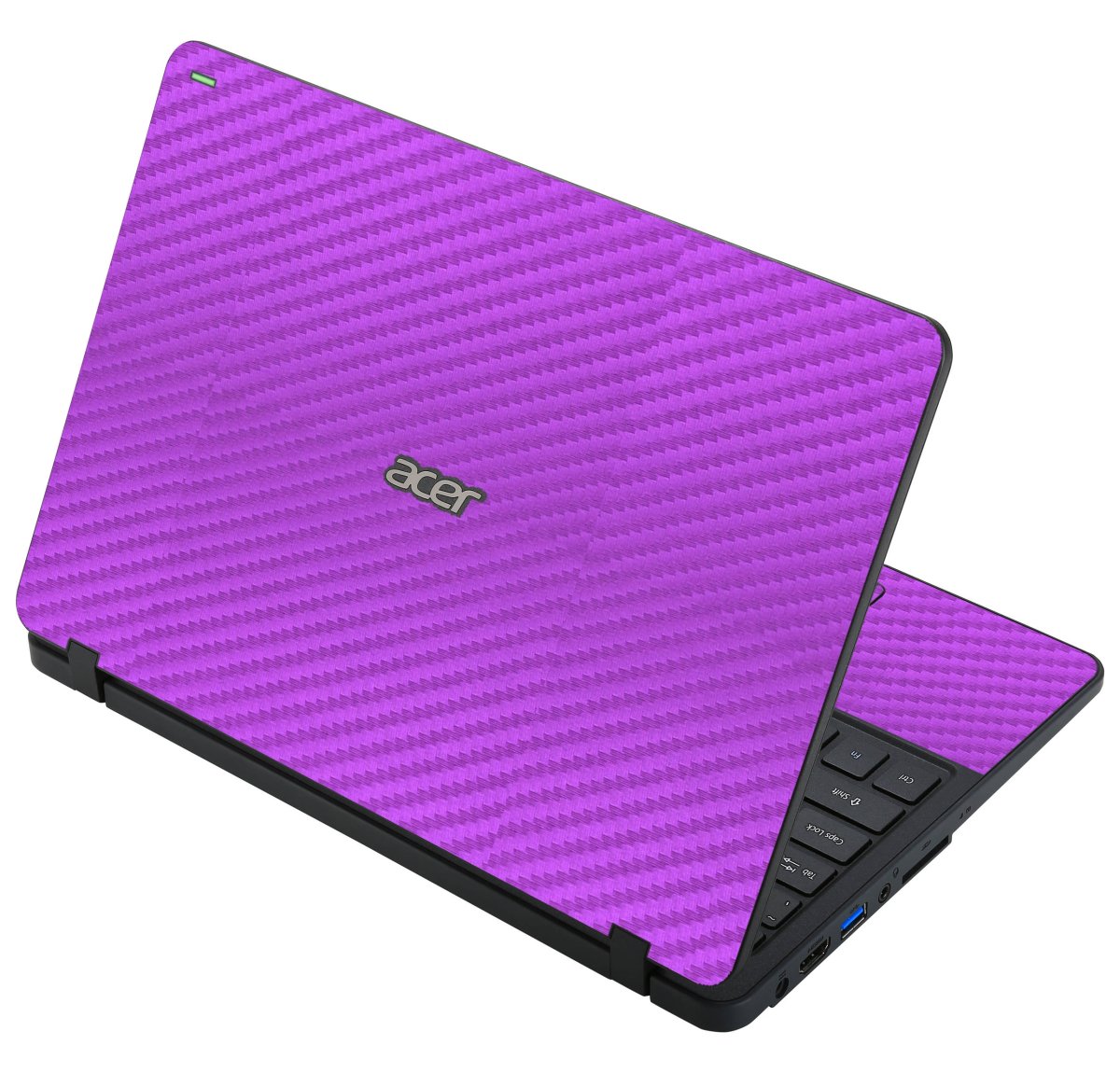 Acer Travelmate Spin B118 PURPLE CARBON FIBER Laptop Skin
