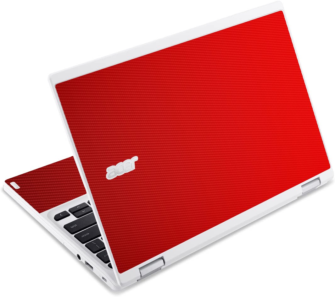 Acer  Chromebook CB3-131 RED CARBON FIBER Laptop Skin