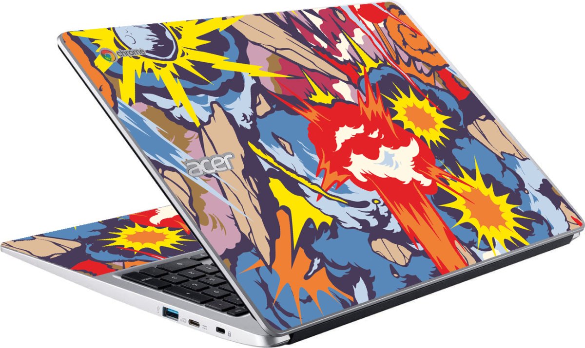 Acer Chromebook CB315-4H COMIC EXPLOSIONS Laptop Skin