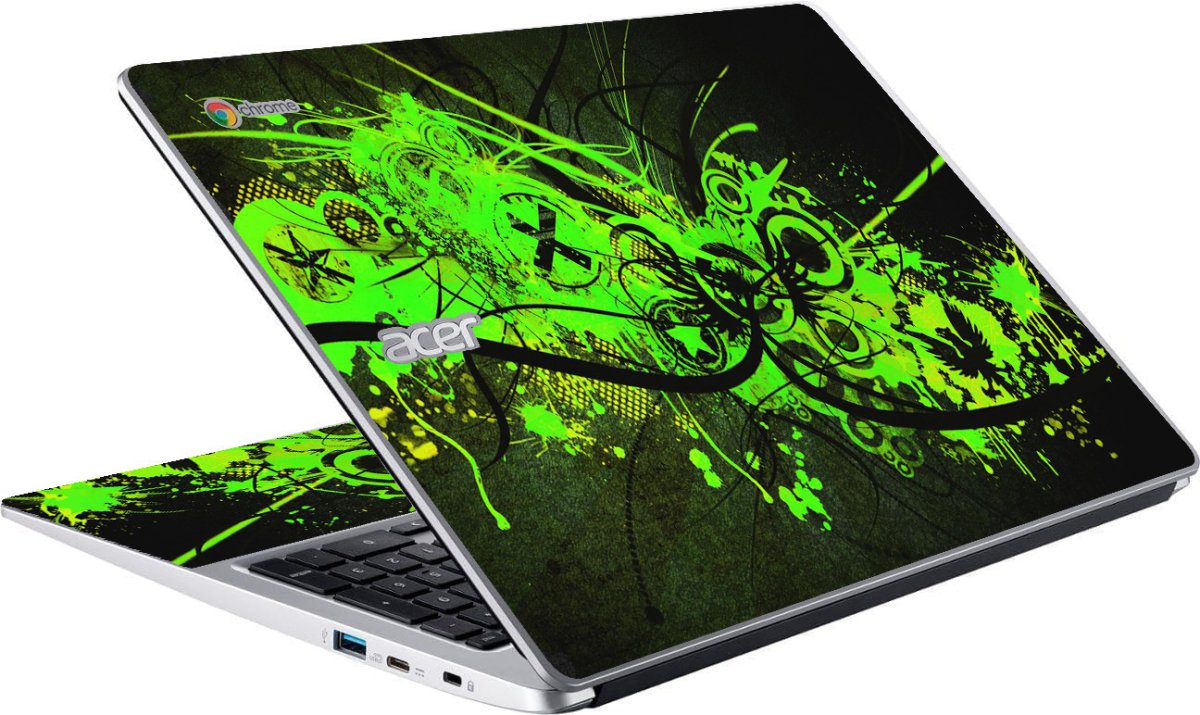 Acer Chromebook CB315-4H GRAFFITI GREEN Laptop Skin