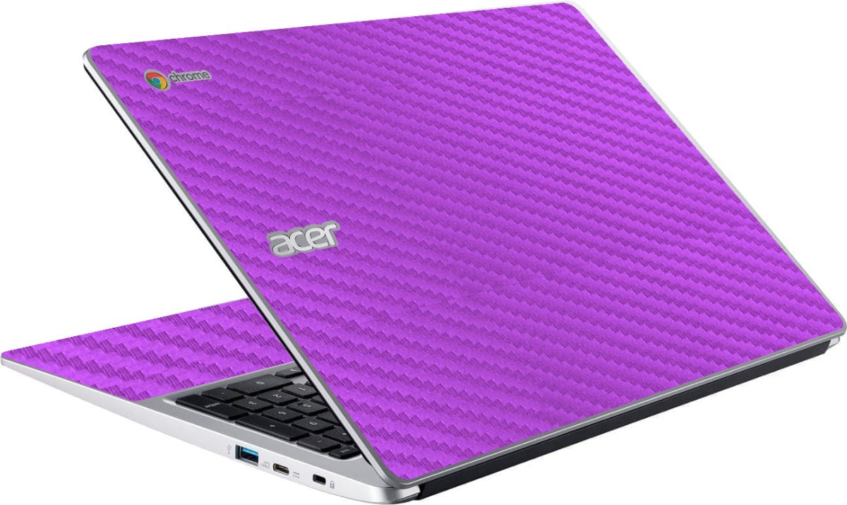 Acer Chromebook CB315-4H PURPLE CARBON FIBER Laptop Skin