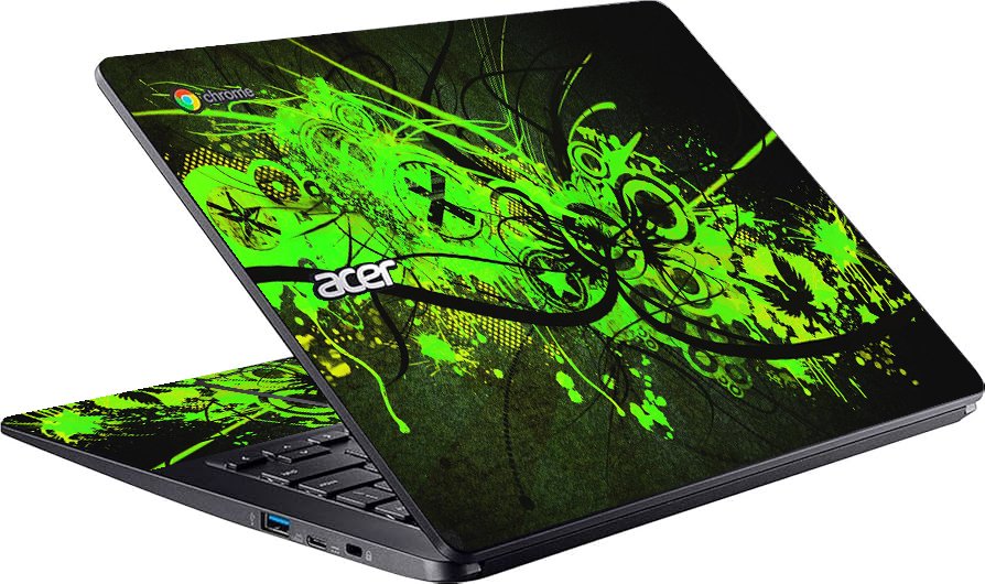 Acer  Chromebook 314 C933 GRAFFITI GREEN Laptop Skin