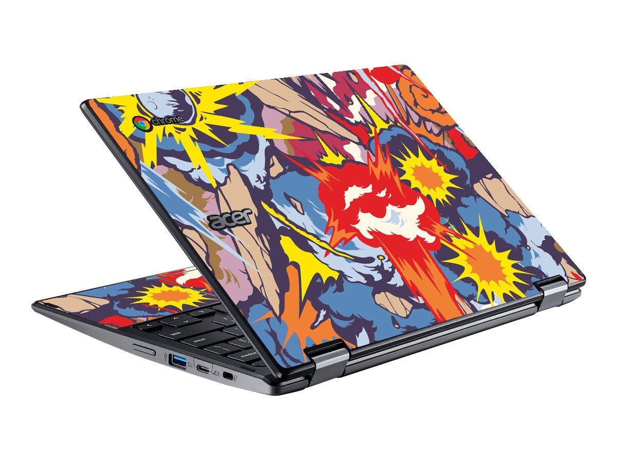 Acer  Chromebook Spin 511 R752T-C3M5 COMIC EXPLOSIONS Laptop Skin