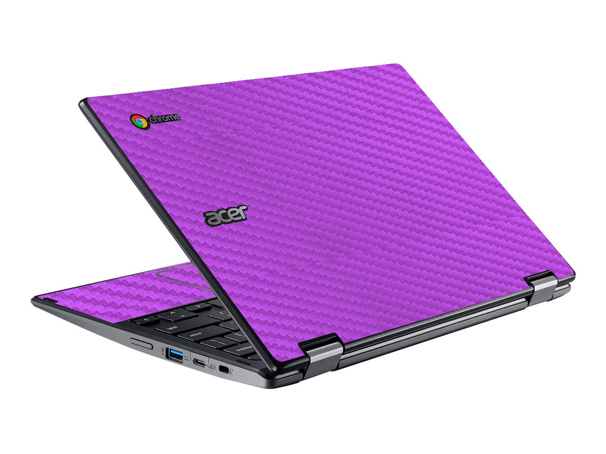 Acer  Chromebook Spin 511 R752T-C3M5 PURPLE CARBON FIBER Laptop Skin