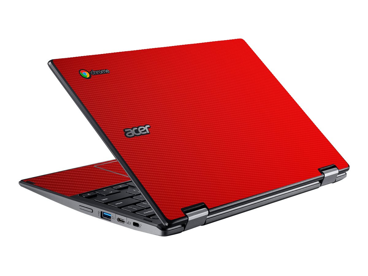 Acer  Chromebook Spin 511 R752T-C3M5 RED CARBON FIBER Laptop Skin
