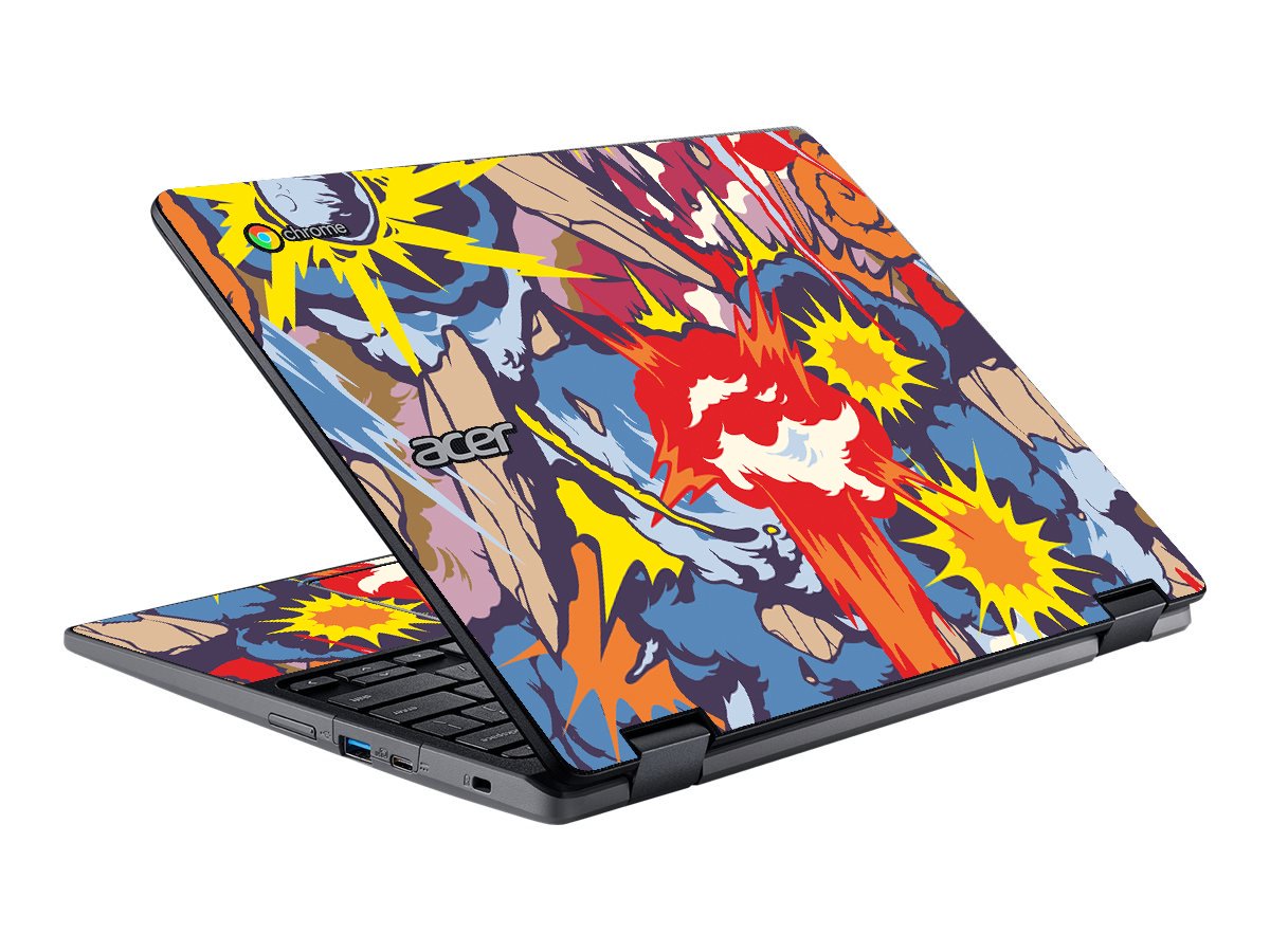 Acer Chromebook Spin 512 R851TN-C3ET COMIC EXPLOSIONS Laptop Skin