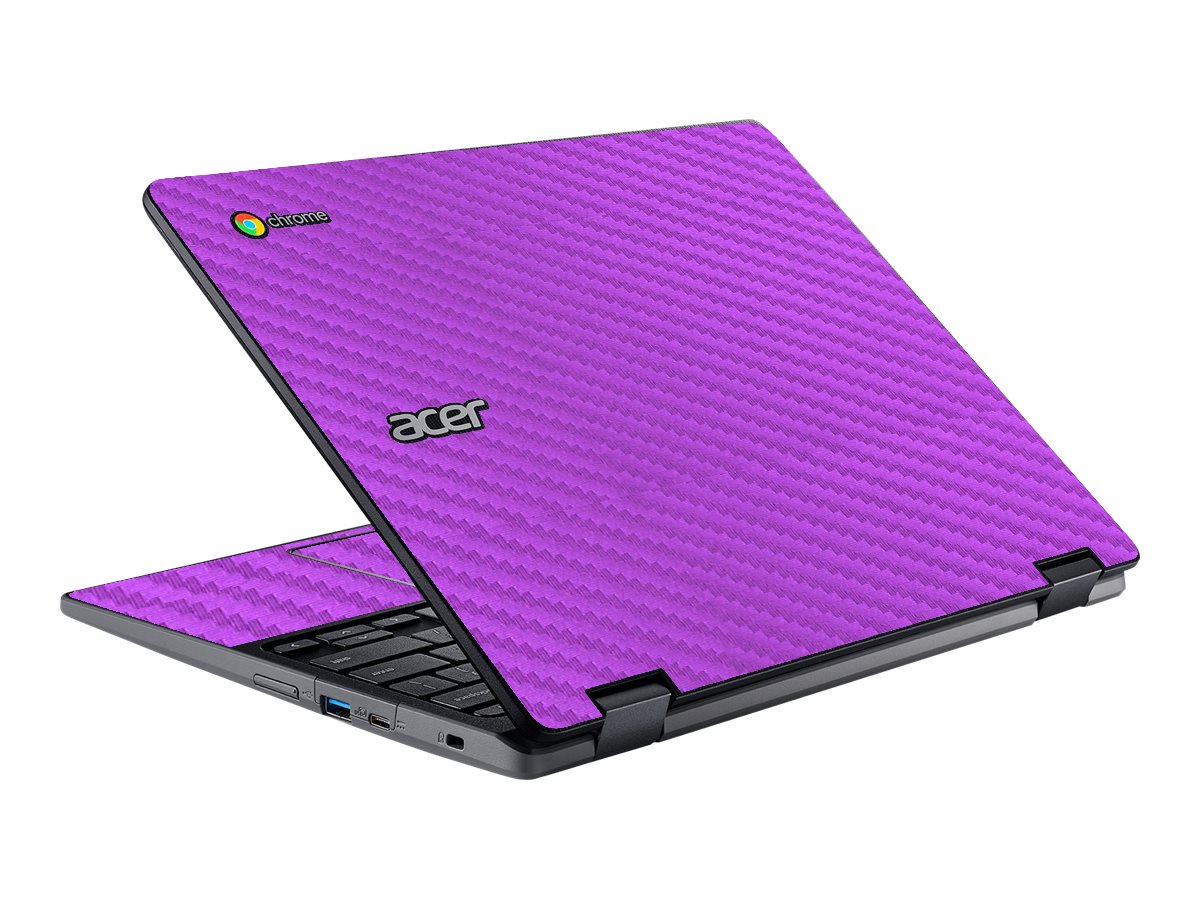 Acer Chromebook Spin 512 R851TN-C3ET PURPLE CARBON FIBER Laptop Skin