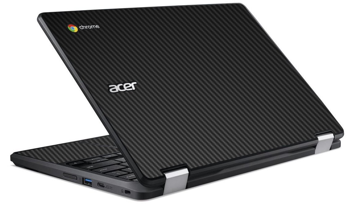 Acer  Chromebook R751TN-C5P3 BLACK CARBON FIBER Laptop Skin
