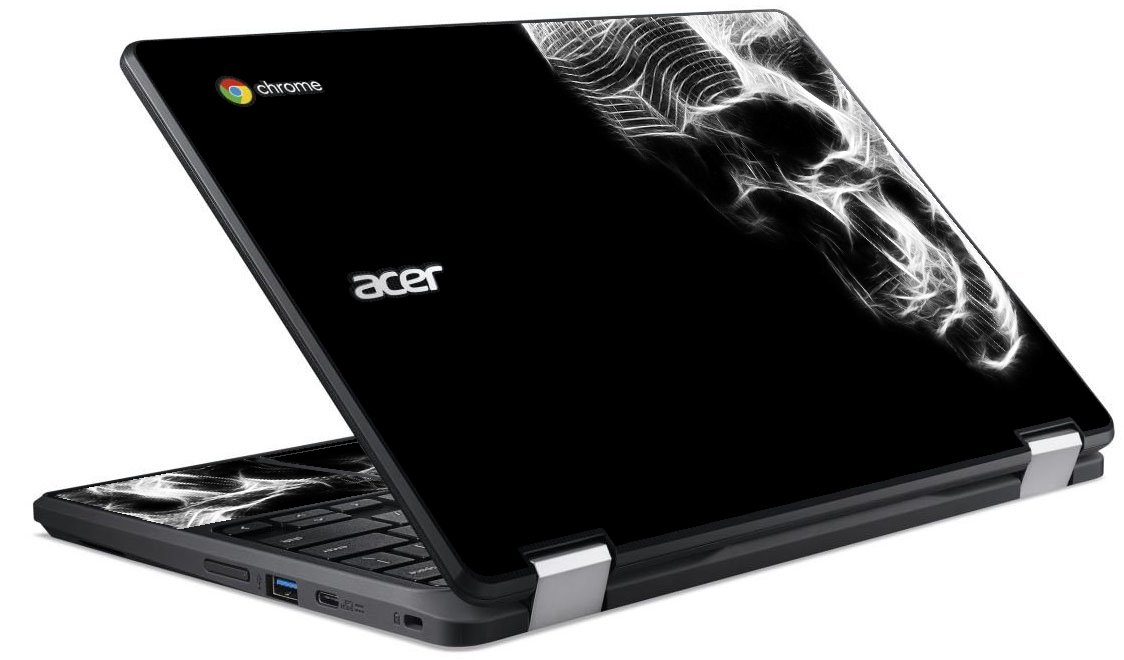 Acer  Chromebook R751TN-C5P3 SKETCHY SKULL Laptop Skin