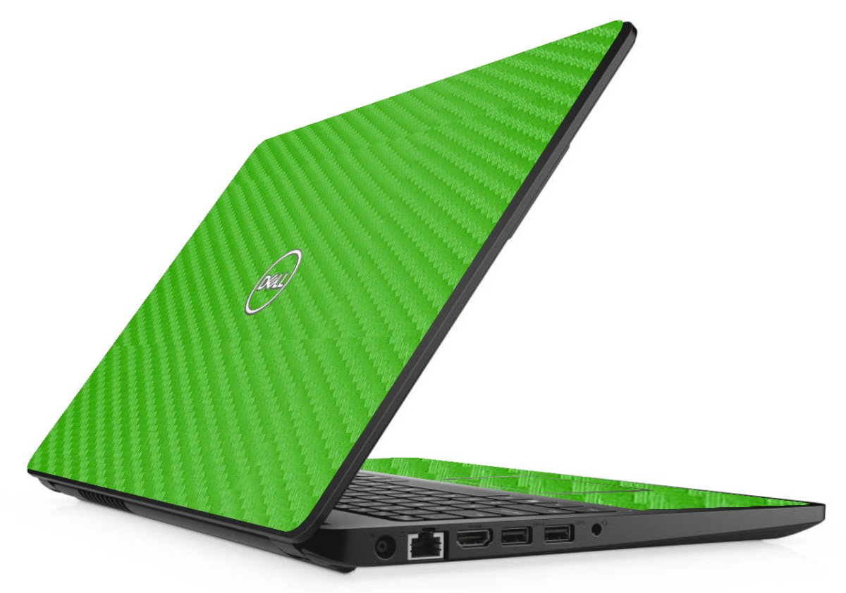 Dell Latitude 3580 GREEN CARBON FIBER Laptop Skin