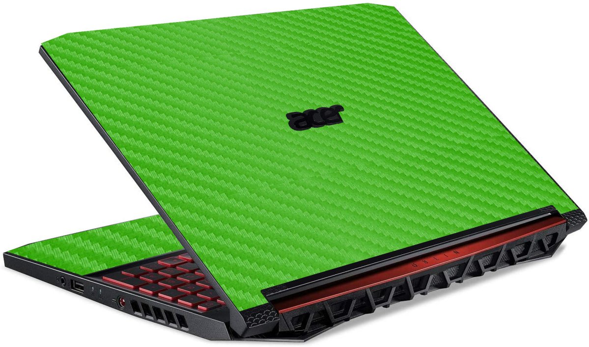 Acer Nitro 5 AN515-54 GREEN CARBON FIBER Laptop Skin