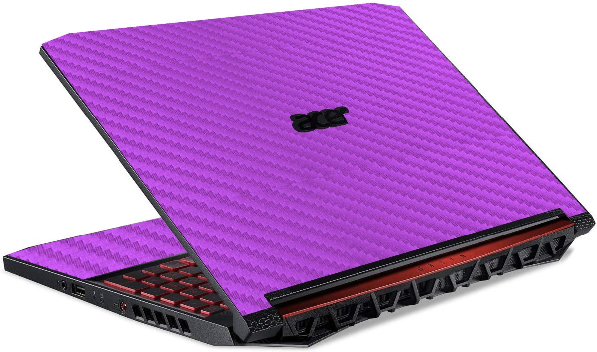 Acer Nitro 5 AN515-43 PURPLE CARBON FIBER Laptop Skin