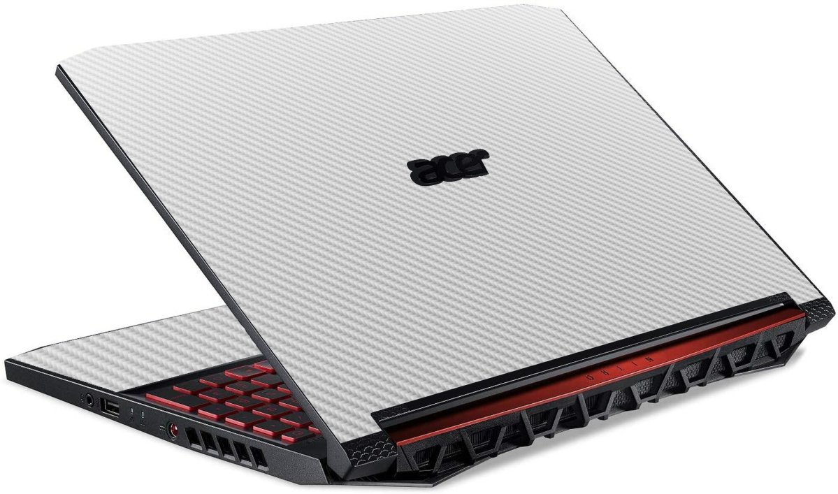 Acer Nitro 5 AN515-43 WHITE CARBON FIBER Laptop Skin