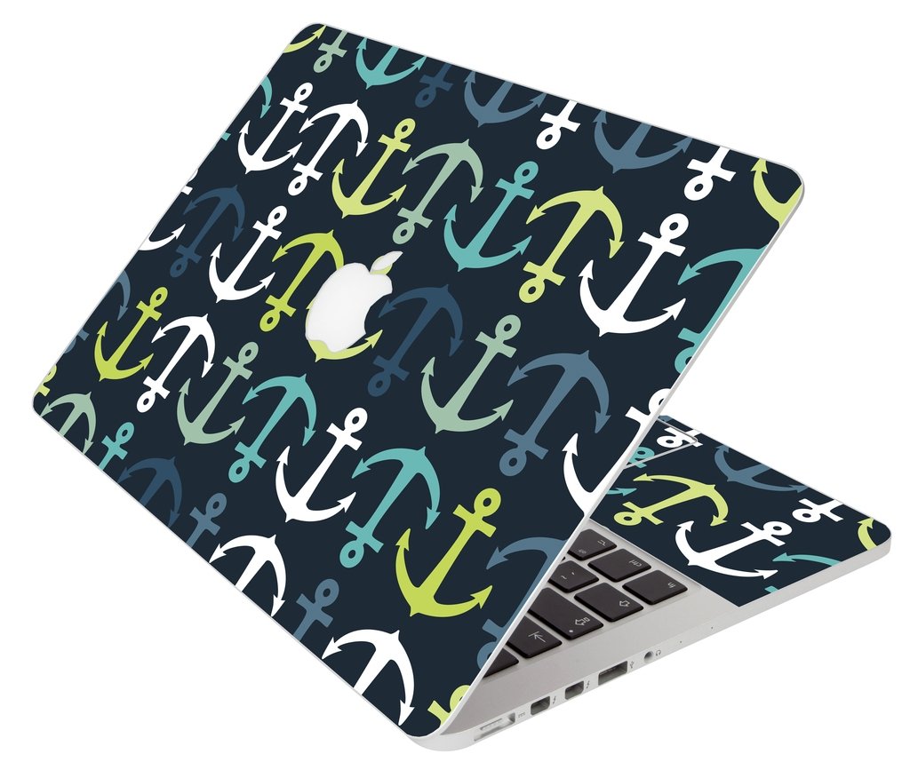 Blue And Green Anchors Apple Macbook Pro 13 Retina A1502 Laptop Skin