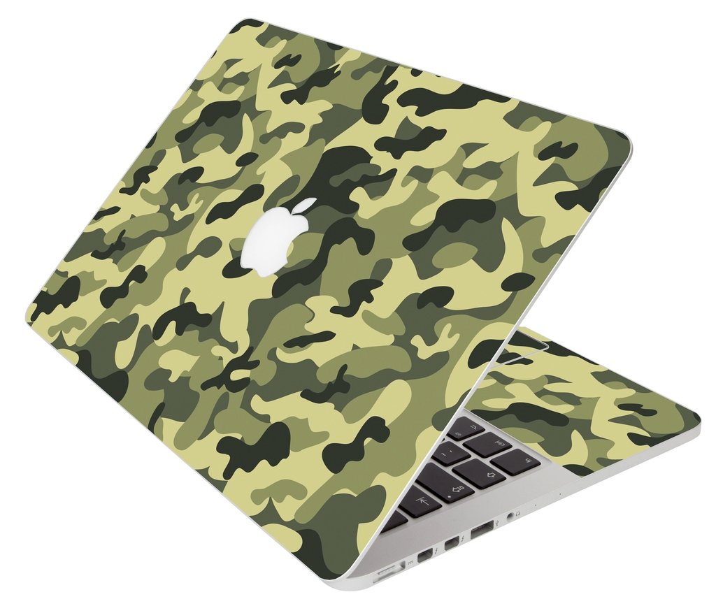 Green Camouflage Apple Macbook Pro 13 Retina A1502 Laptop Skin