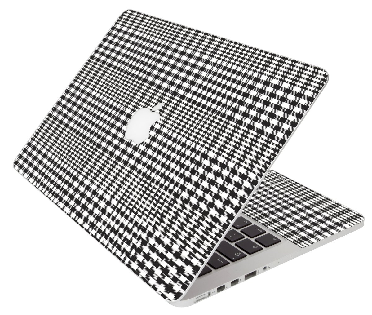 Black And White Plaid Apple Macbook 12 Retina A1534