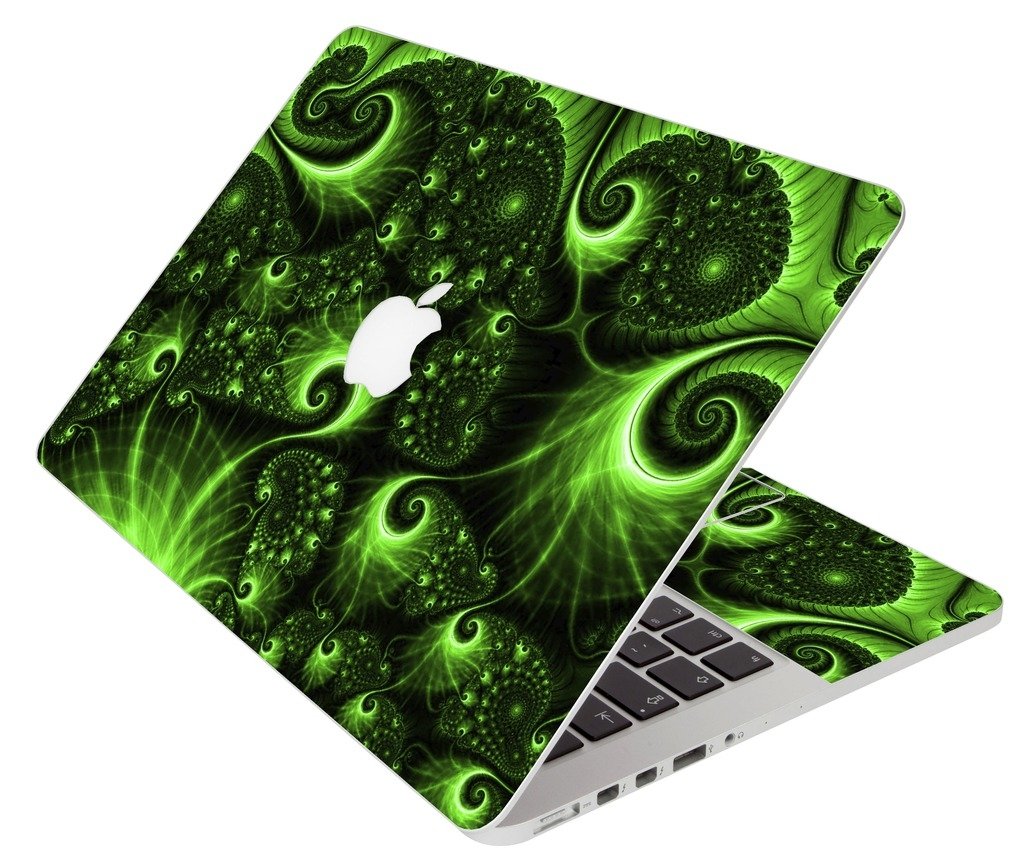 Green Swirls Apple Macbook 12 Retina A1534