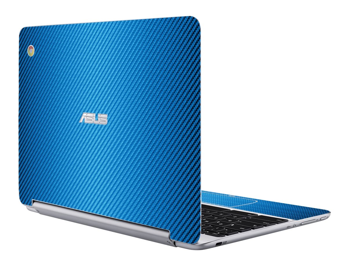 Asus Chromebook C100P BLUE CARBON FIBER Laptop Skin