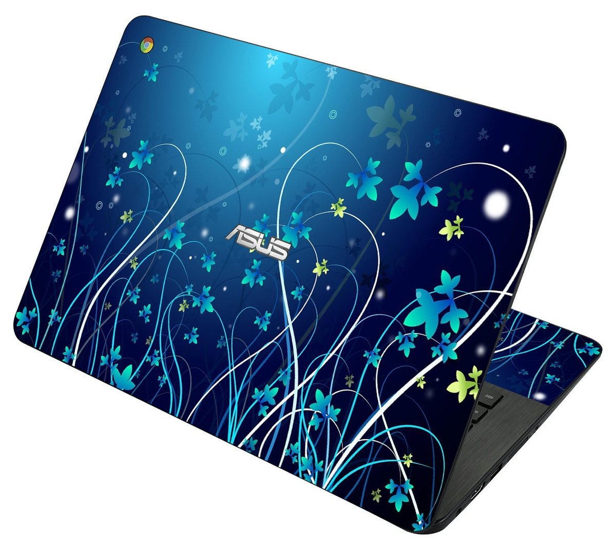 Asus Chromebook C200M BLUE FLOWERS Laptop Skin