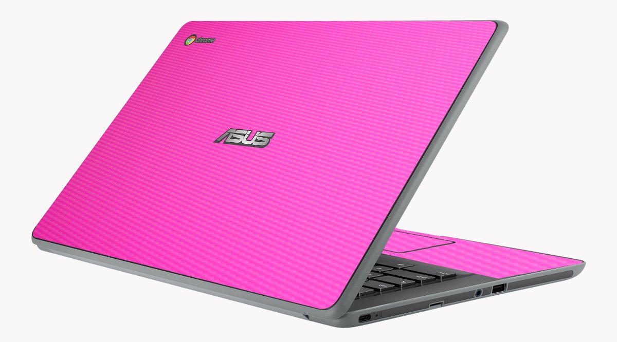 Asus Chromebook C403 PINK CARBON FIBER Laptop Skin