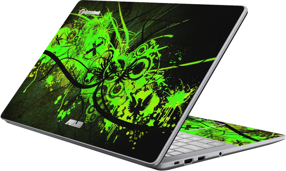 Asus Chromebook CX1505CKA GRAFFITI GREEN Laptop Skin