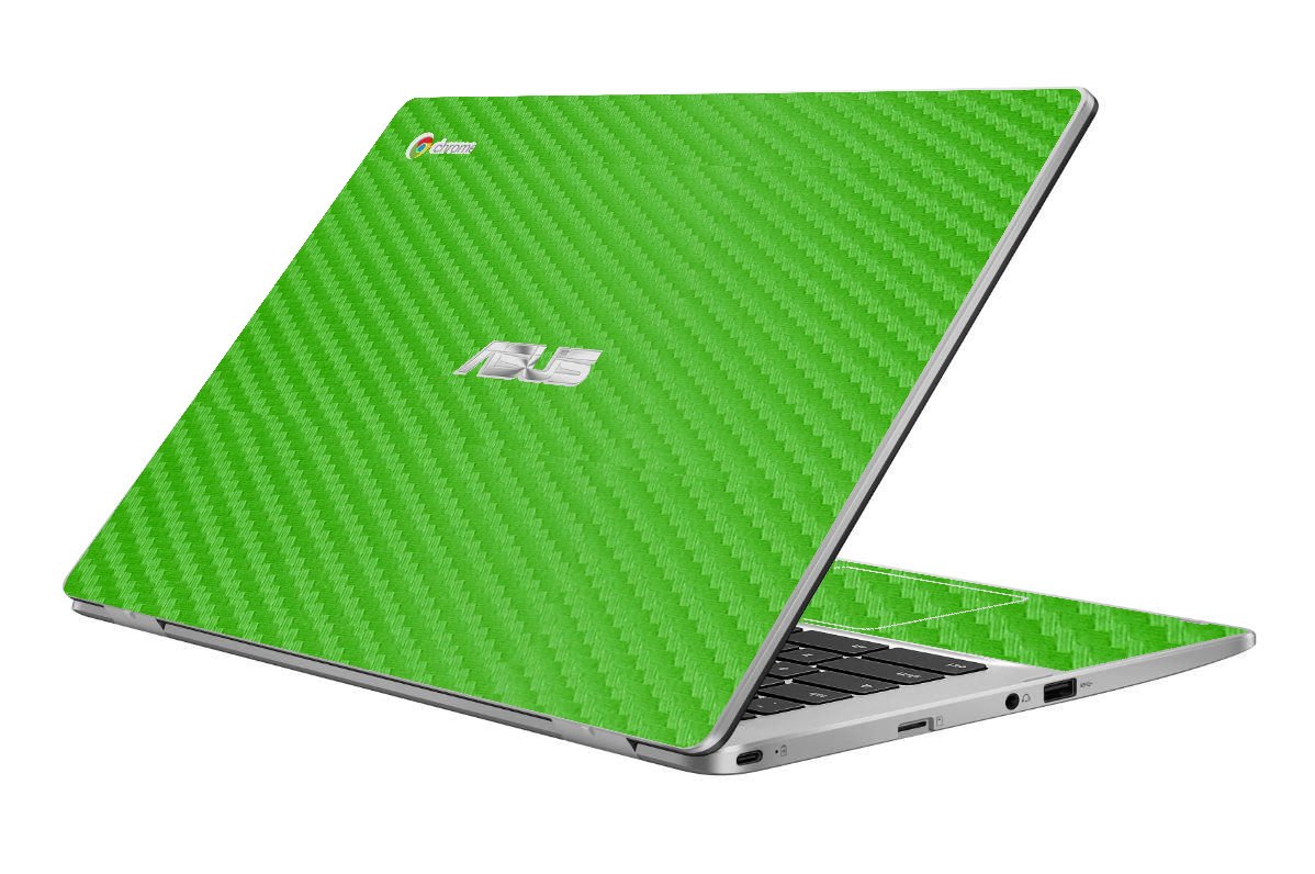 ASUS Chromebook C423NA GREEN CARBON FIBER Laptop Skin