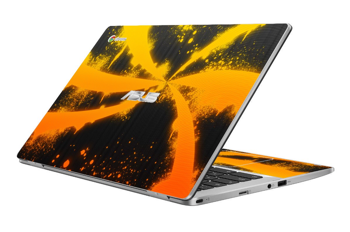 ASUS Chromebook C423NA ORANGE TWIST Laptop Skin