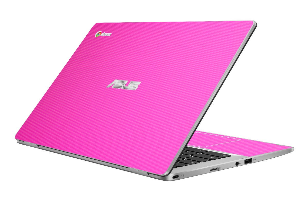 ASUS Chromebook C423NA PINK CARBON FIBER Laptop Skin
