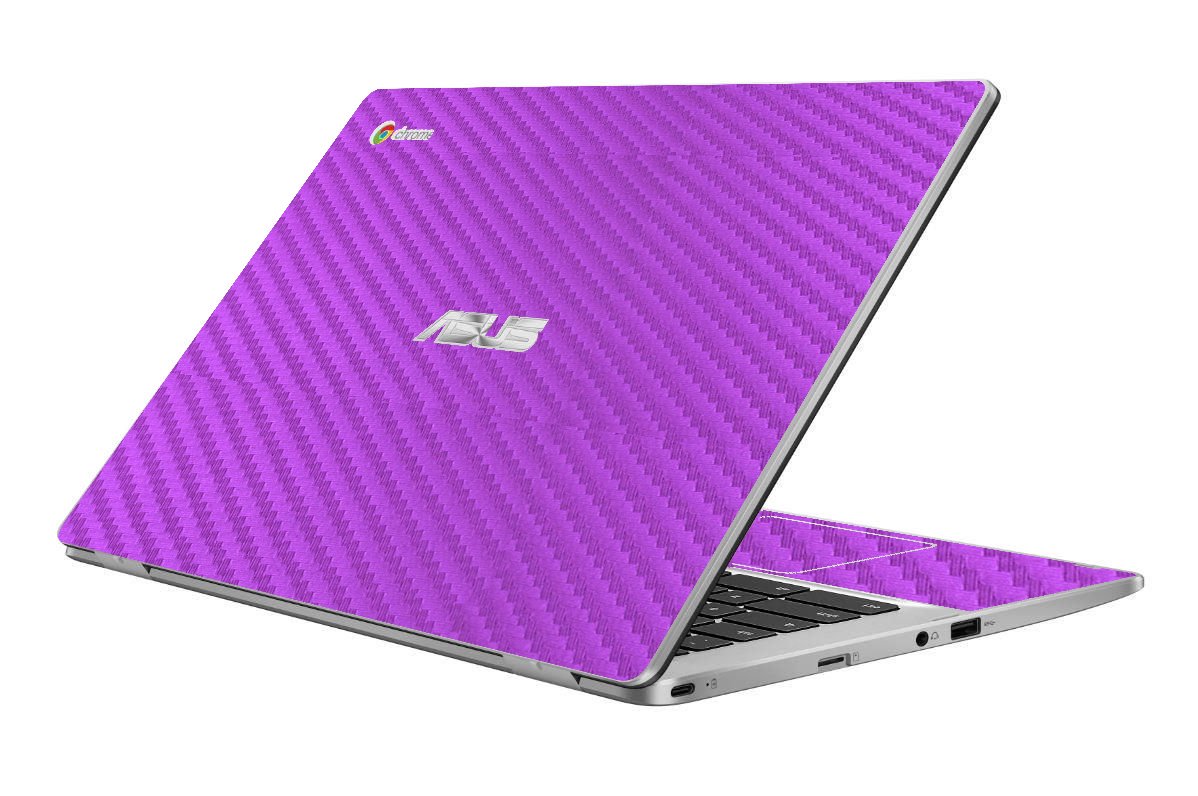 ASUS Chromebook C423NA PURPLE CARBON FIBER Laptop Skin