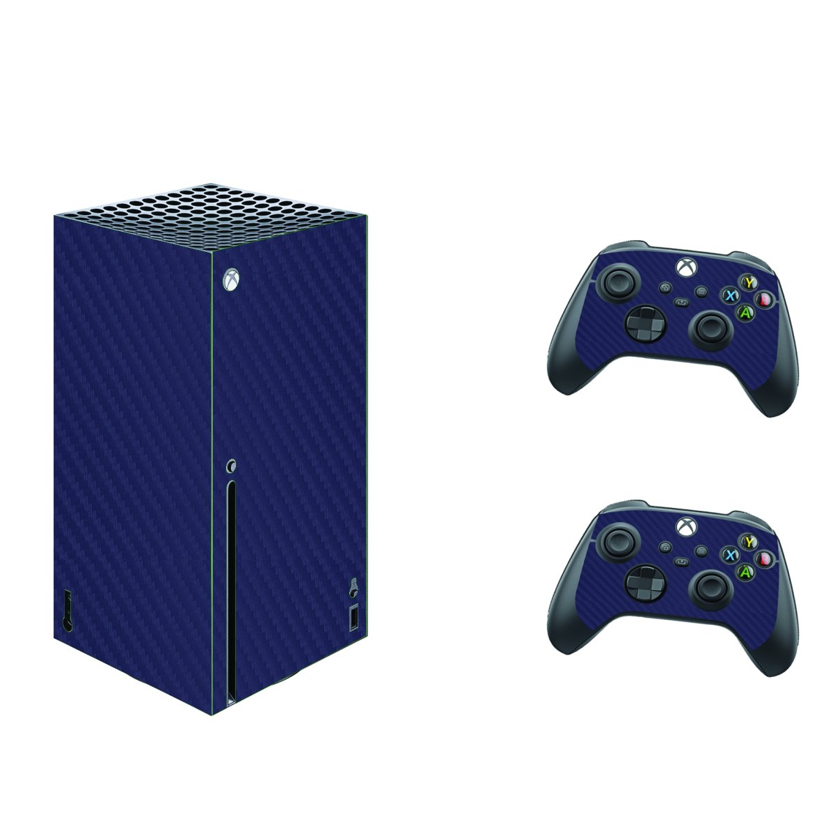 Microsoft Xbox Series X BLUE CARBON FIBER Laptop Skin
