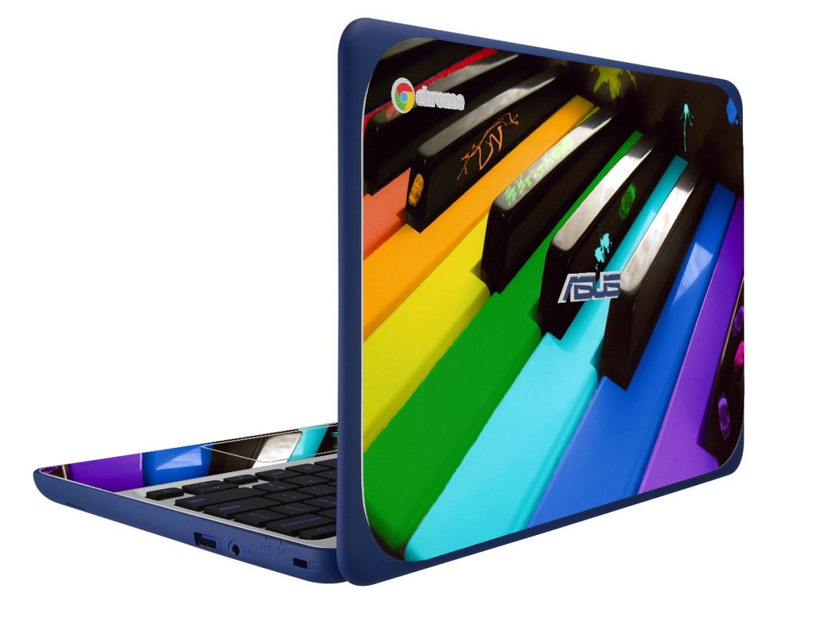 ASUS Chromebook C202S COLORFUL PIANO Laptop Skin