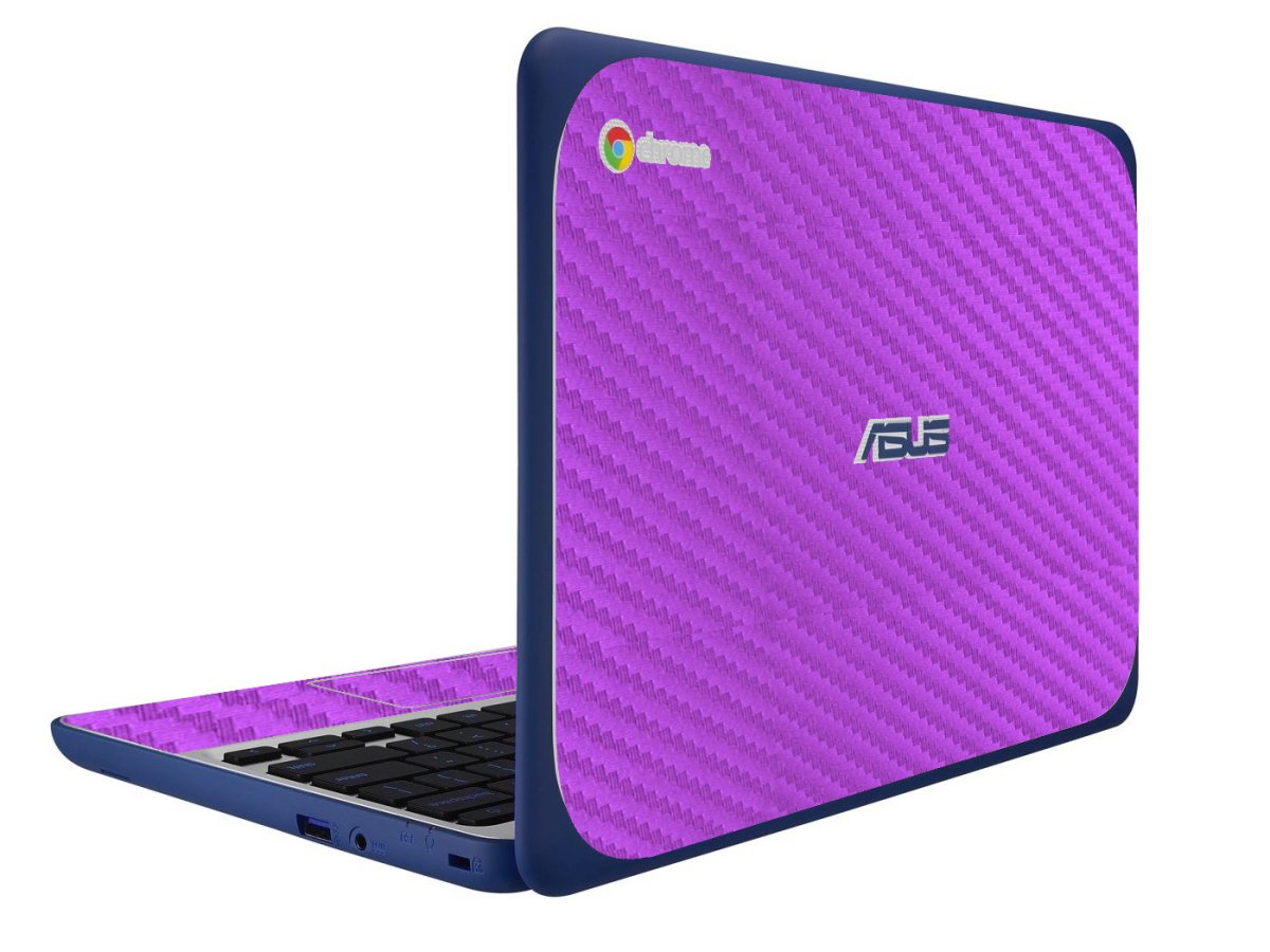 ASUS Chromebook C202S PURPLE CARBON FIBER Laptop Skin