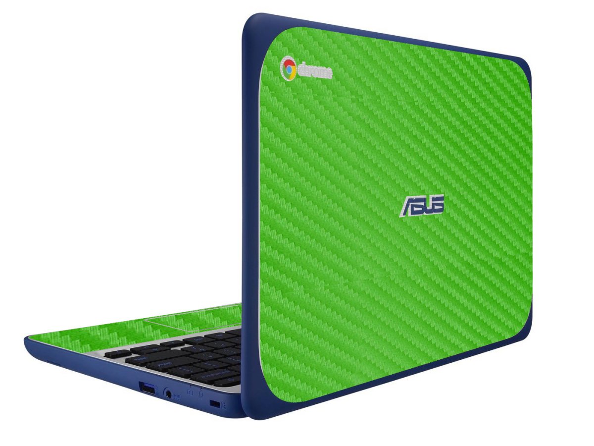 ASUS Chromebook C202S GREEN CARBON FIBER Laptop Skin