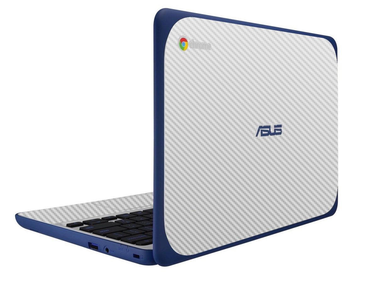 ASUS Chromebook C202S WHITE CARBON FIBER Laptop Skin