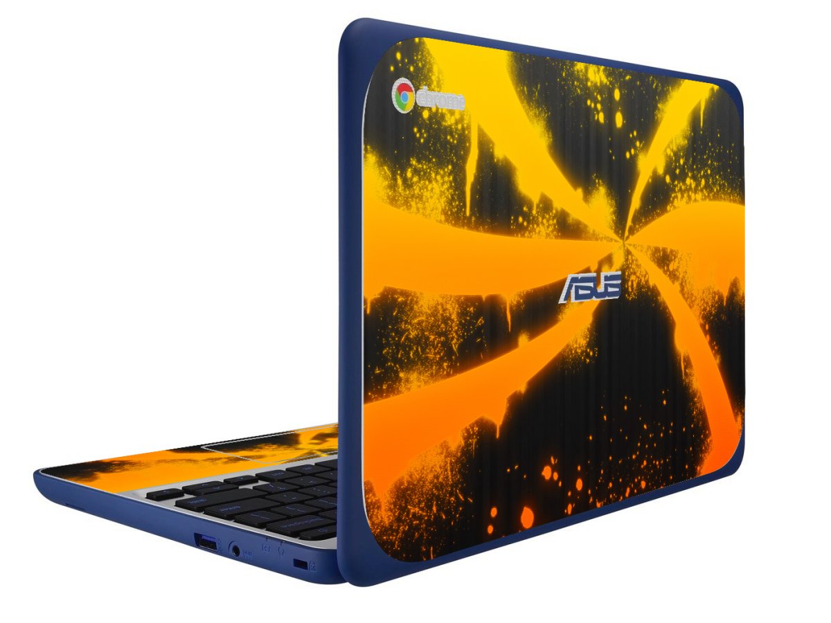 ASUS Chromebook C202S ORANGE TWIST Laptop Skin