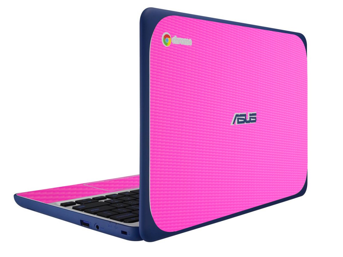 ASUS Chromebook C202S PINK CARBON FIBER Laptop Skin