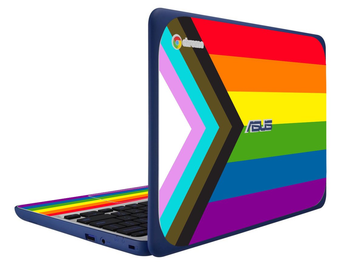 ASUS Chromebook C202S PROGRESSIVE PRIDE FLAG Laptop Skin