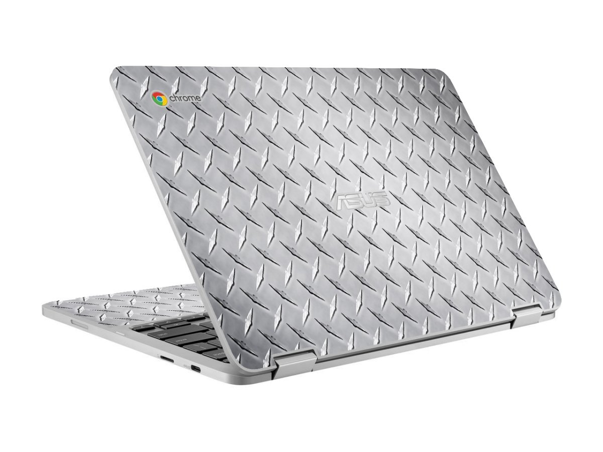 Asus Chromebook C302C Flip DIAMOND PLATE Laptop Skin