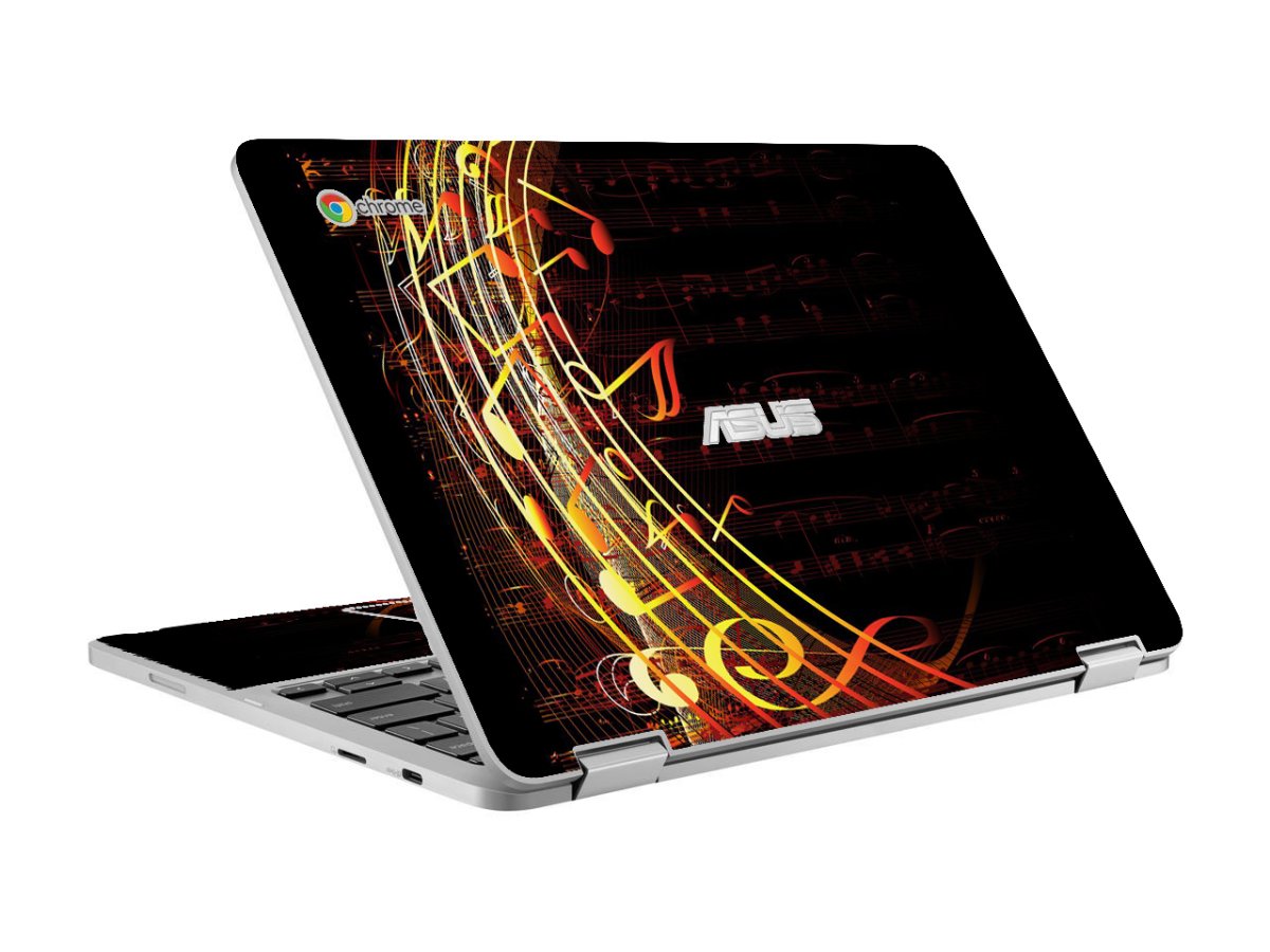 Asus Chromebook C302C Flip FLOWING NOTES Laptop Skin