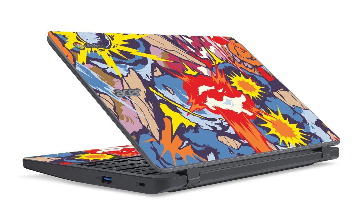 Acer Chromebook C731T COMIC EXPLOSIONS Laptop Skin
