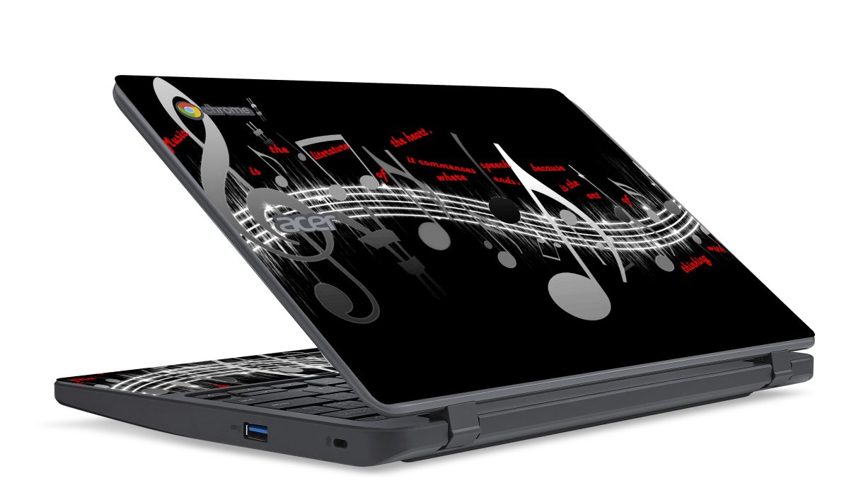 Acer Chromebook CB3-431 MUSIC NOTES Laptop Skin