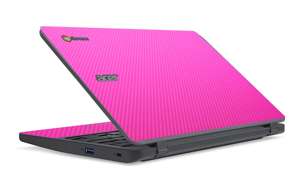Acer Chromebook C730 PINK CARBON FIBER Laptop Skin