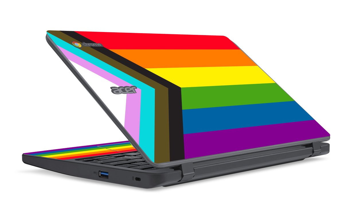 Acer Chromebook C730 PROGRESSIVE PRIDE FLAG Laptop Skin