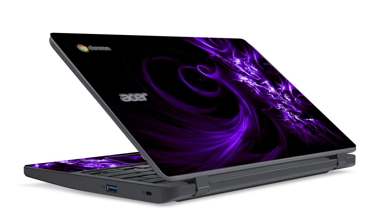 Acer Chromebook C730 PURPLE SPIRAL Laptop Skin